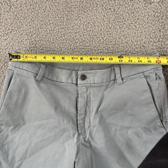 Lululemon Mens Commission Shorts ABC 33 Gray Classic Fit Travel Casual 7” Inseam - Picture 3 of 7